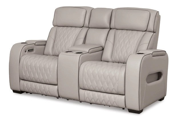 Lington Grey PWR REC Sofa & Loveseat - Lifestyle Furniture