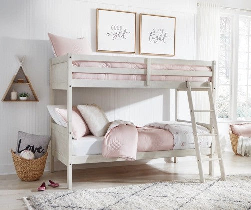 Robin Twin/Twin Bunk Bed with Ladder - Lifestyle Furniture