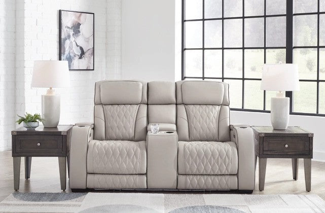 Lington Grey PWR REC Sofa & Loveseat - Lifestyle Furniture