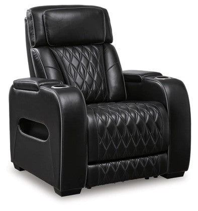 Lington Black PWR Recliner/ADJ Headrest - Lifestyle Furniture