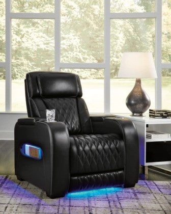 Lington Black PWR Recliner/ADJ Headrest - Lifestyle Furniture