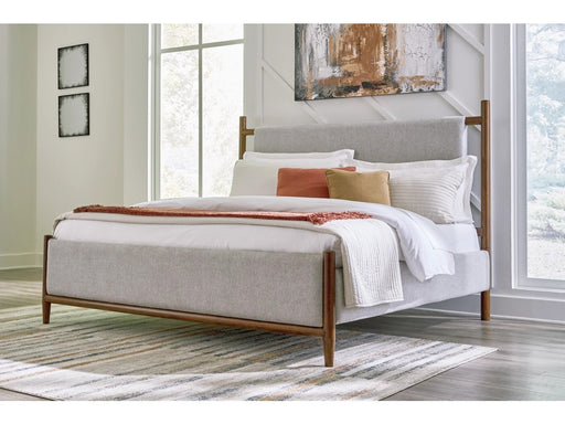 Lyna UPH Bed With Dresser & Mirror - Lifestyle Furniture