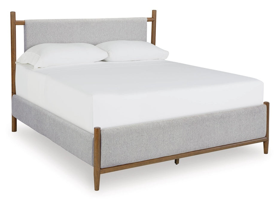Lyna UPH Bed With Dresser & Mirror - Lifestyle Furniture