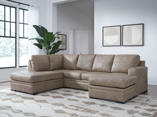 Alyta 2-Piece Leather Sectional with Chaise - Lifestyle Furniture