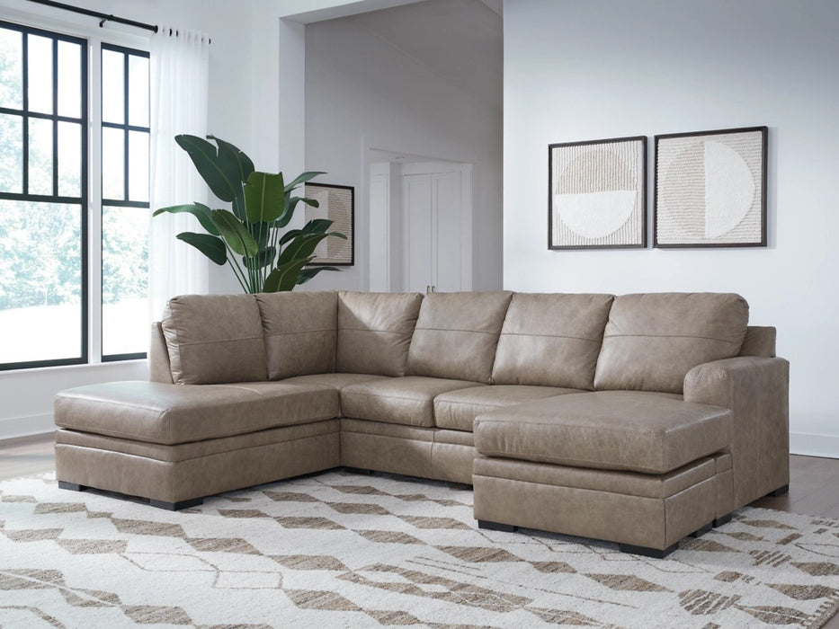 Alyta 2-Piece Leather Sectional with Chaise - Lifestyle Furniture