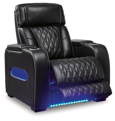 Lington Black PWR Recliner/ADJ Headrest - Lifestyle Furniture