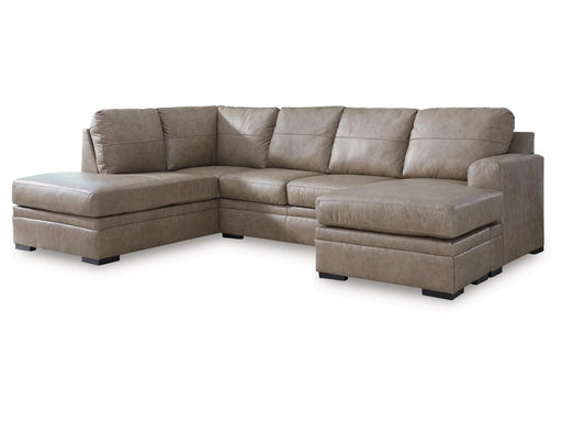 Alyta 2-Piece Leather Sectional with Chaise - Lifestyle Furniture