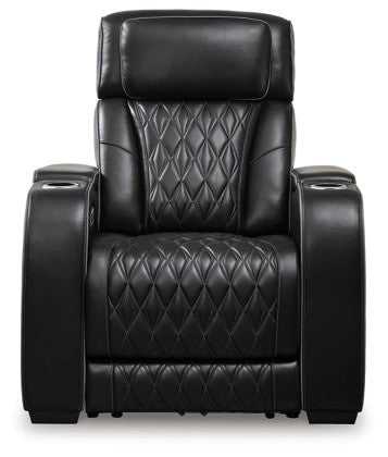 Lington Black PWR Recliner/ADJ Headrest - Lifestyle Furniture