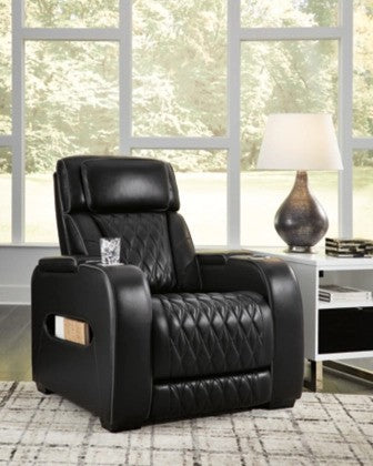 Lington Black PWR Recliner/ADJ Headrest - Lifestyle Furniture