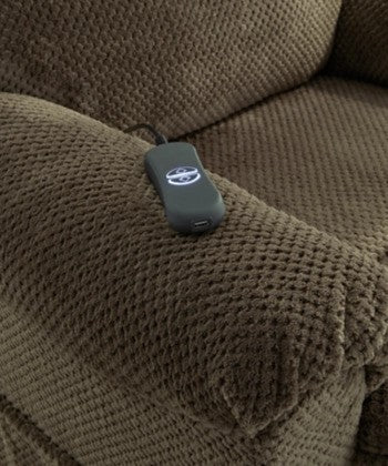 Shadow Chocolate Polyester Power Lift Recliner - Lifestyle Furniture