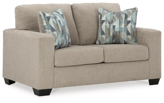 Delta Parchment Loveseat - Lifestyle Furniture