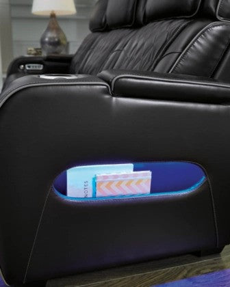 Lington Black PWR Recliner/ADJ Headrest - Lifestyle Furniture