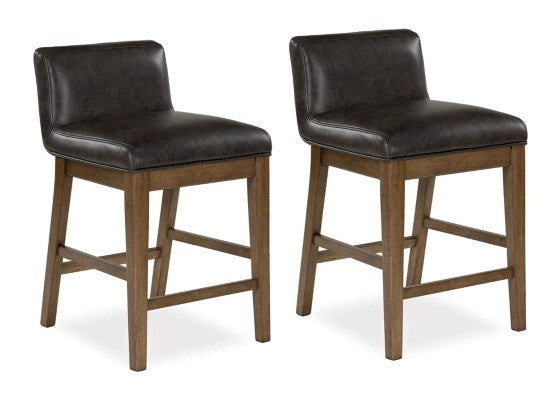 Caban Upholstered Barstool x2 - Lifestyle Furniture