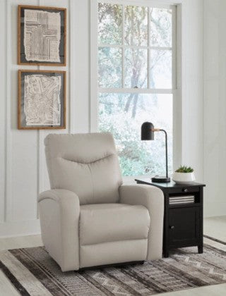 Rosary Dove Gray PWR Recliner/ADJ Headrest - Lifestyle Furniture