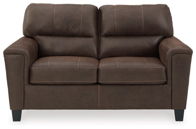 Navy Chestnut Loveseat - Lifestyle Furniture