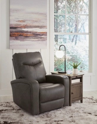 Rosary Quarry PWR Recliner/ADJ Headrest - Lifestyle Furniture
