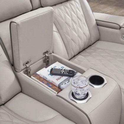 Lington Grey PWR REC Sofa & Loveseat - Lifestyle Furniture