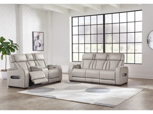 Lington Grey PWR REC Sofa & Loveseat - Lifestyle Furniture