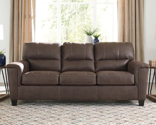 Navy Chestnut Sofa & Loveseat - Lifestyle Furniture