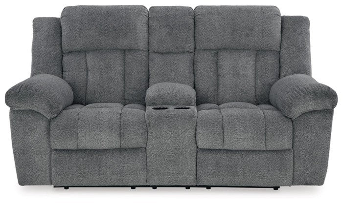 Tipper Slate PWR REC Sofa & Loveseat - Lifestyle Furniture