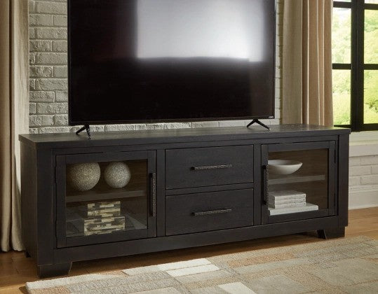 Salli Black Extra Large TV Stand - Lifestyle Furniture