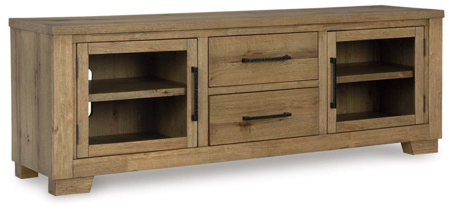 Salli Light Brown Extra Large TV Stand - Lifestyle Furniture
