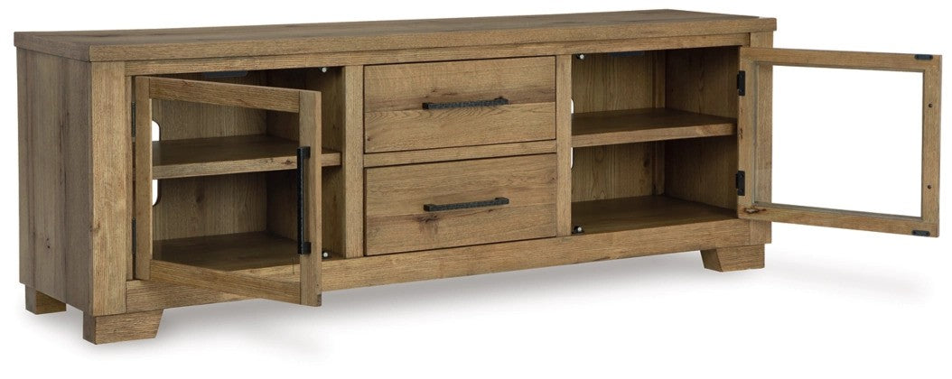 Salli Light Brown Extra Large TV Stand - Lifestyle Furniture