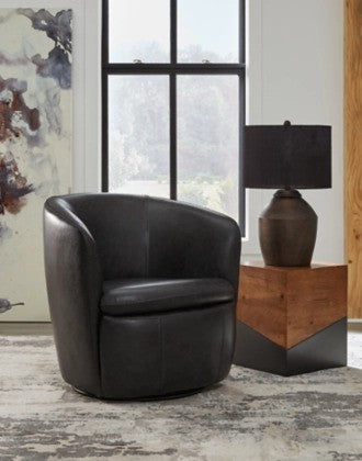 Kerry Midnight Swivel Chair - Lifestyle Furniture