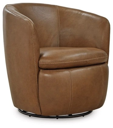 Kerry Caramel Swivel Chair - Lifestyle Furniture