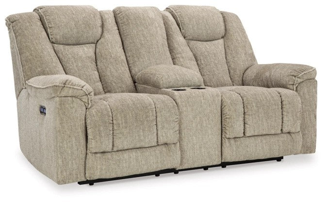 Hima Power Reclining Loveseat with Console - Lifestyle Furniture