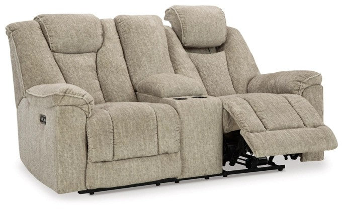 Hima Power Reclining Loveseat with Console - Lifestyle Furniture