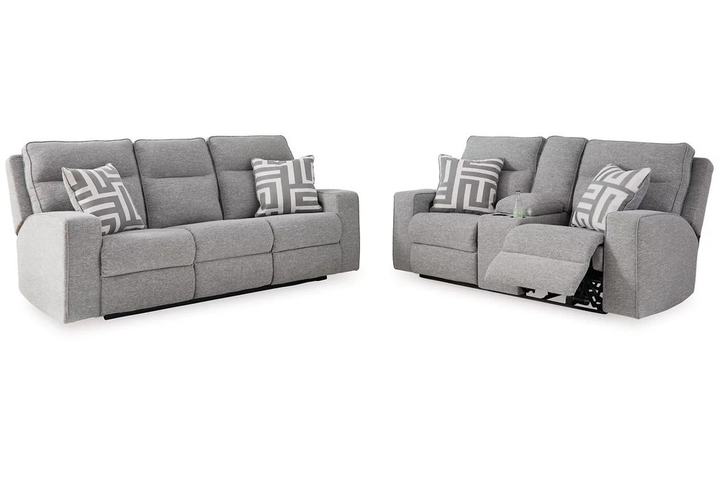 Basco Power Reclining Sofa & Loveseat - Lifestyle Furniture