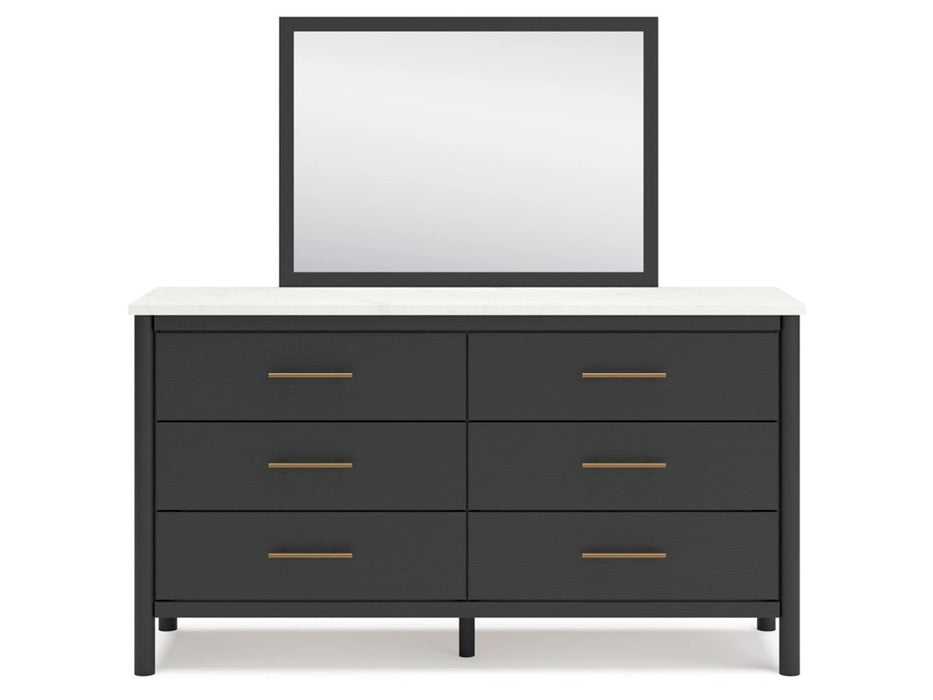 Cady Upholstered Bed With Dresser & Mirror - Lifestyle Furniture