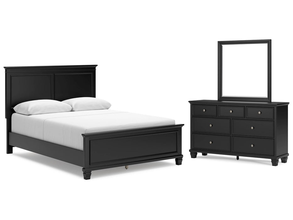 Lana Panel Bed With Dresser & Mirror - Lifestyle Furniture