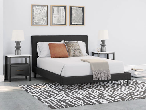 Cady Upholstered Bed With Dresser & Mirror - Lifestyle Furniture