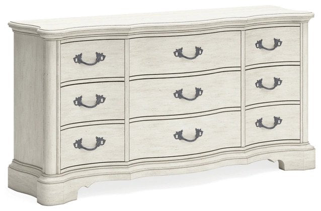 Larne Upholstered Bed With Dresser & Mirror - Lifestyle Furniture