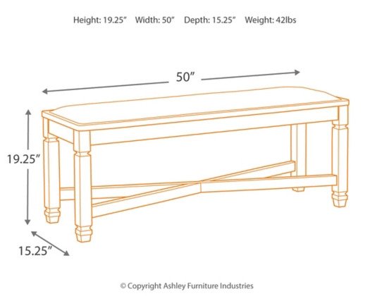 Coffee County Bench - Lifestyle Furniture