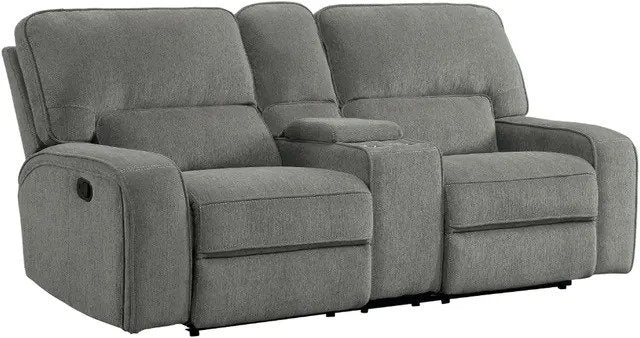 Borneo Mocha Double Reclining Loveseat - Lifestyle Furniture
