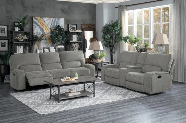 Borneo Mocha Double Reclining Sofa And Loveseat - Lifestyle Furniture