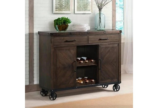 Colorado 2PC Set Server W/ Wine Rack - Lifestyle Furniture