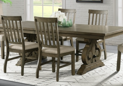 Stone Gray 7PC Dining set - Lifestyle Furniture