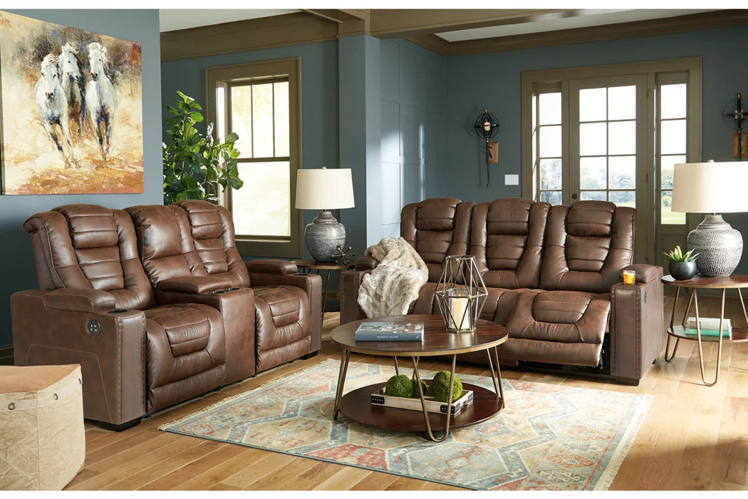 Manhattan II Reclining Power Reclining Sofa + Power Reclining Loveseat - Lifestyle Furniture