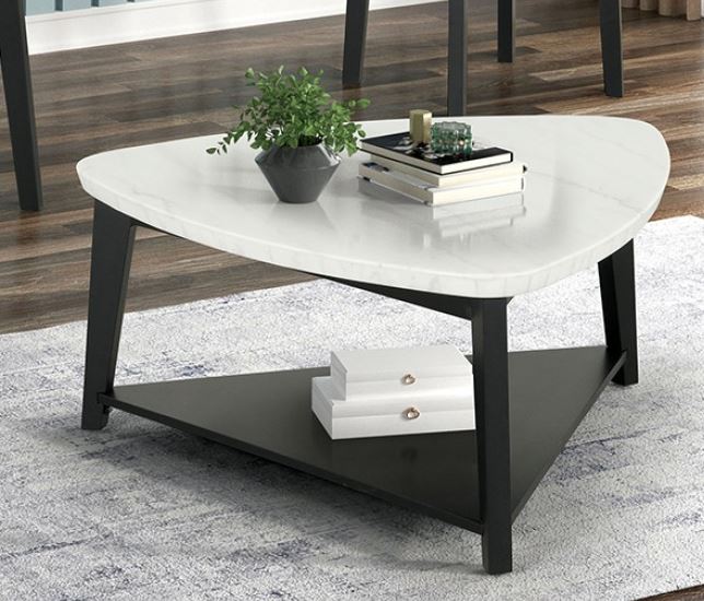 Thisted Triangle Marble Coffee Table - Lifestyle Furniture