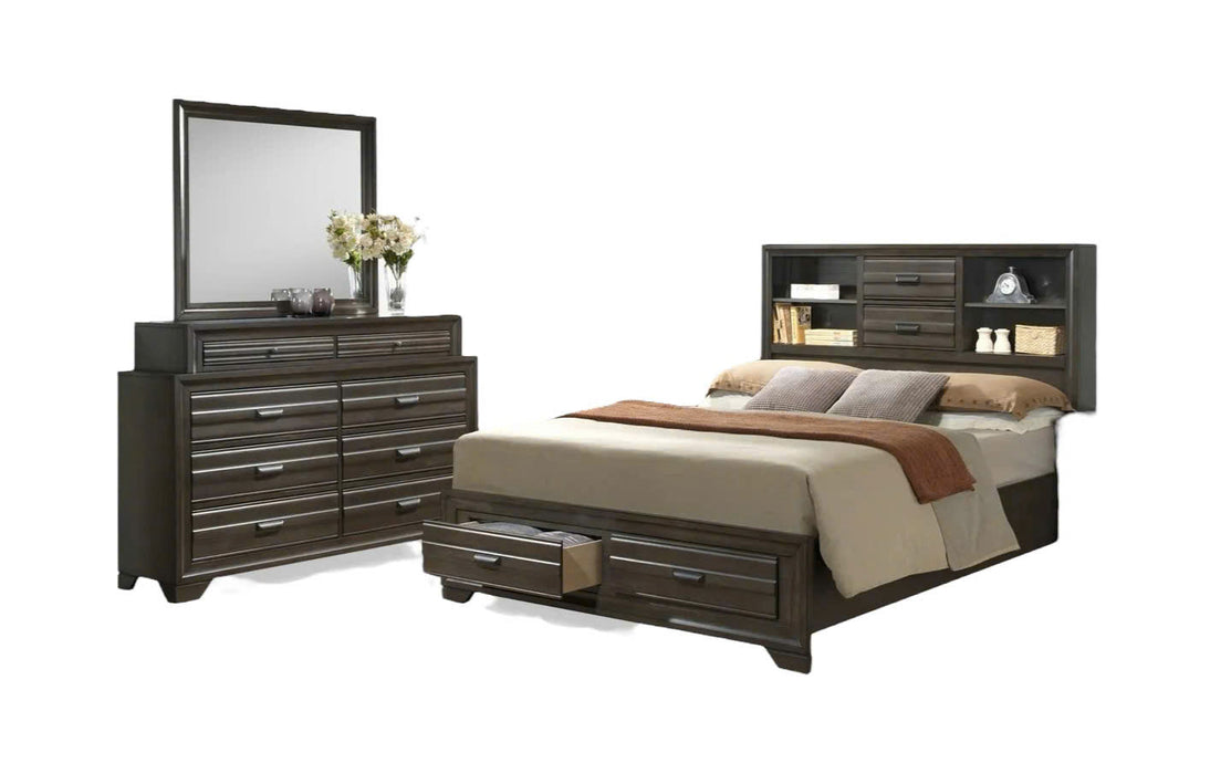 Alabama Bed With Dresser & Mirror - Lifestyle Furniture