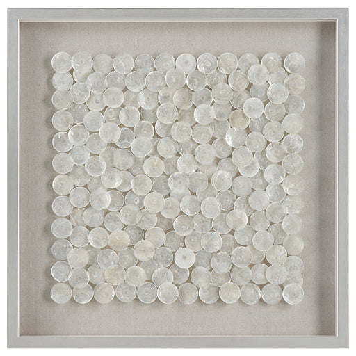 A rustic accent piece for any room, this capiz shell shadow box adds unique texture to your decor - Lifestyle Furniture