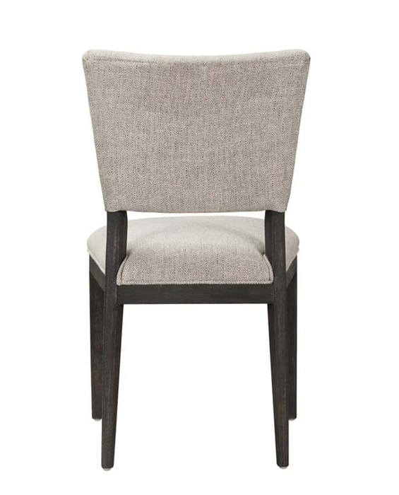 modern grey stain color with linen upholstery Dining Chair - Lifestyle Furniture