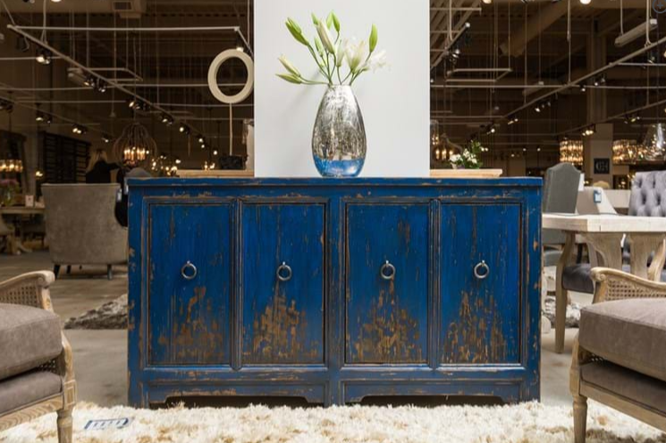 Amherst 4Dr Buffet Antique Blue - Lifestyle Furniture