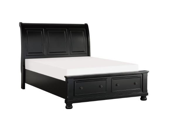 Laurelin Black Bed with Dresser and Mirror - Lifestyle Furniture