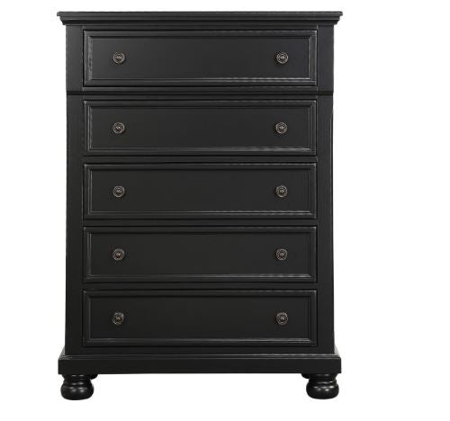 Laurelin Black Chest of Drawers - Lifestyle Furniture