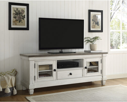 Granby TV Stand White/Brown - Lifestyle Furniture